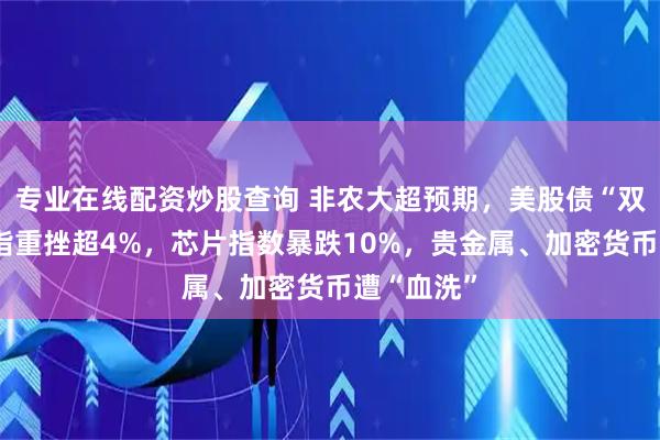 专业在线配资炒股查询 非农大超预期，美股债“双杀”，纳指重挫超4%，芯片指数暴跌10%，贵金属、加密货币遭“血洗”